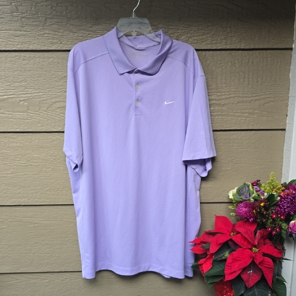 Nike Golf Tour Performance Men's Lilac Polo Shirt 3XL Dri fit - Picture 1 of 8